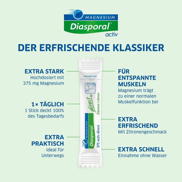 Image du produit magnesium diasporal Magnésium Activ Direct (60 pièce(s), Poudre, 154 g)