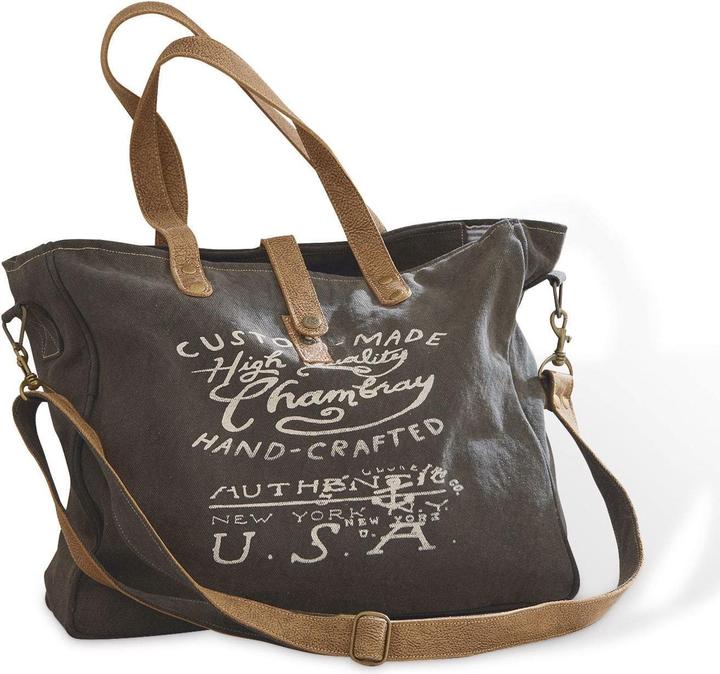 Image du produit Loberon Sac Kamjenia gris foncé/marron