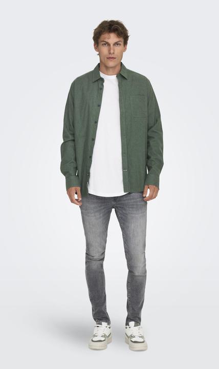 Produktbild Only & Sons Normal geschnitten Hemdkragen Hemd Hemd (XL)