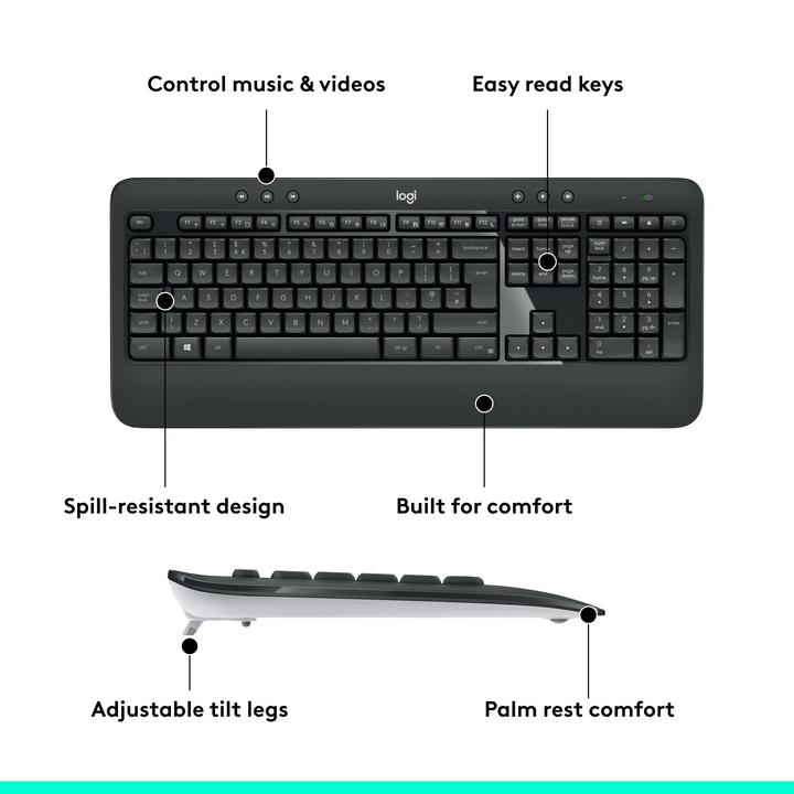 Produktbild Logitech MK540 Advanced (CH, Kabellos)