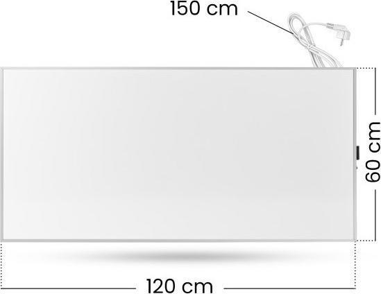 Produktbild Cronos Synthelith Pro CRP-770TWP 770W graue Infrarotheizung mit WiFi und Fernbedienung (770 W)