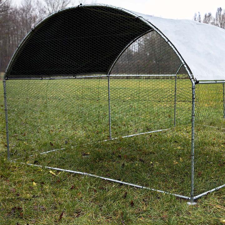 Produktbild Wiltec Fudajo XXL Freilaufgehege 4x2,95x2m Aussengehege Voliere Hühnerstall Tiergehege