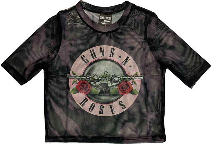 Produktbild Guns N Roses Pink Tint Bullet Logo Crop Top (Girlie) (XS)