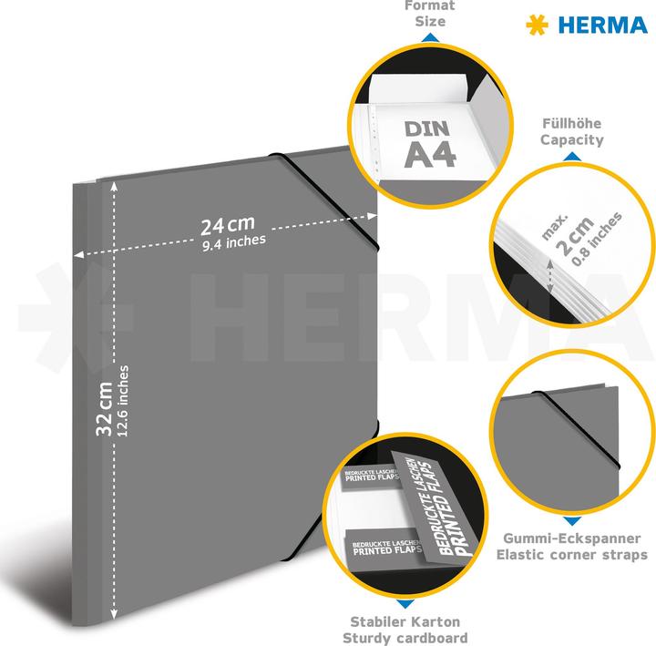 Produktbild HERMA Ordner A4 Motiv (A4, 70 mm, 1 Stück)