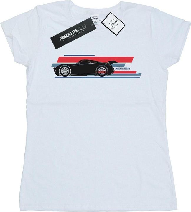 Immagine prodotto Disney Cars Jackson Storm Stripes Maglietta Donna (XL)