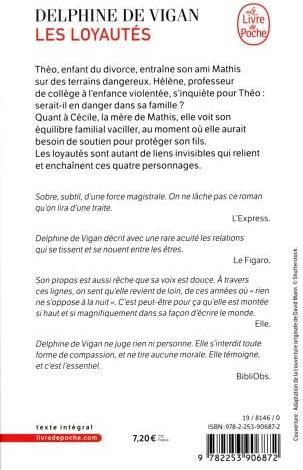 Image du produit Les loyautés (Français, Vigan Delphine de, 2019)