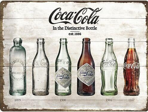 Produktbild Nostalgic-Art Merchandising Blechschild Coca-Cola Timeline 30x40 cm