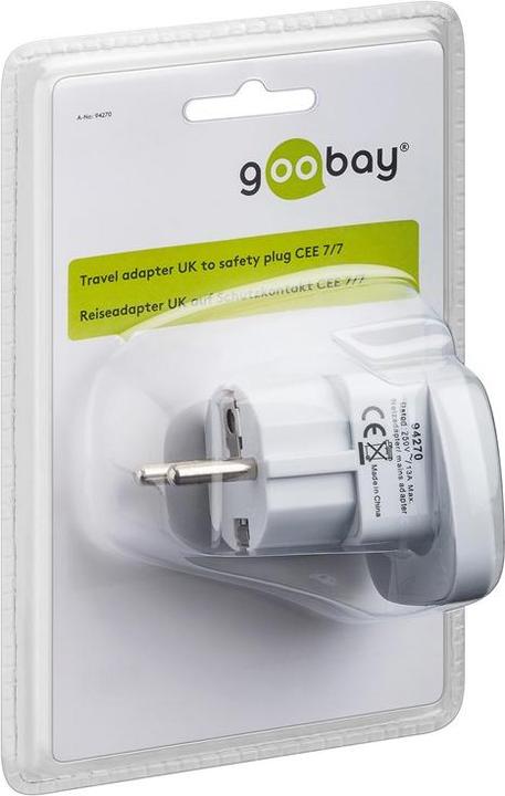 Produktbild Goobay Reiseadapter, Weiss