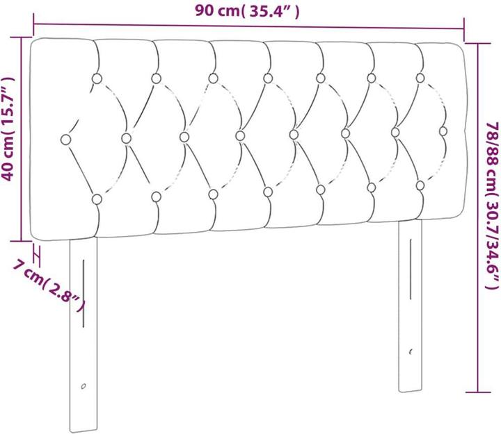 Immagine prodotto VidaXL Naoma (90 x 7 x 78/88 cm)