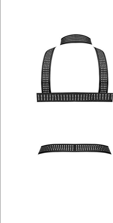 Produktbild Male Power Elastic Studded Harness - Black - OS