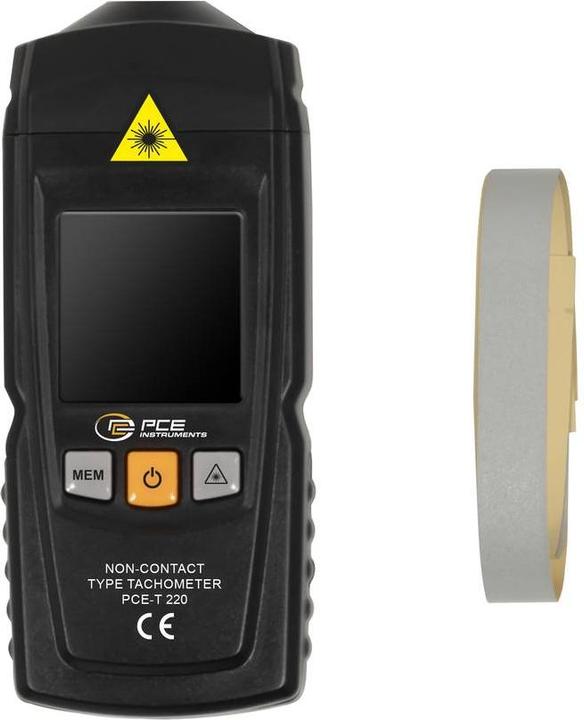 Produktbild PCE Instruments PCE-T 220 Handtachometer 99999 U/min (max) (Messgerätkoffer)