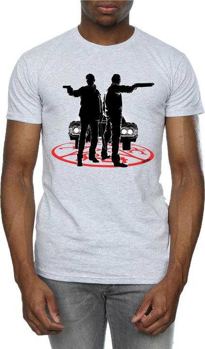 Actual product image Supernatural Mens Sam And Dean Silhouette T-Shirt (XXL)