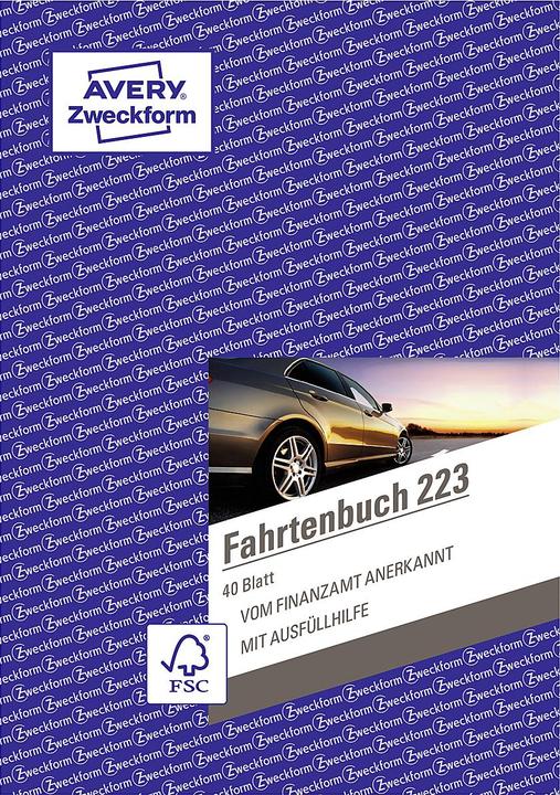 Produktbild Avery Fahrtenbuch (A5, Kariert, Weicher Einband)