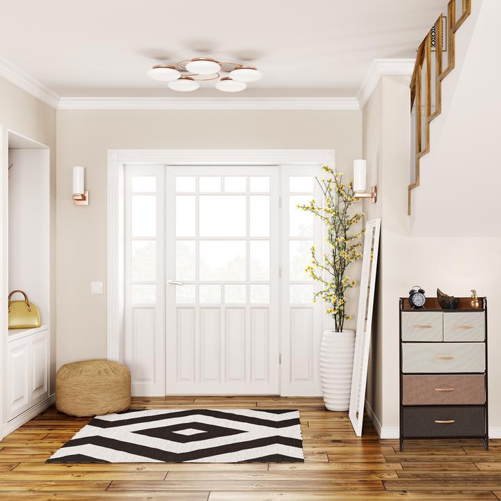 Image du produit Relaxdays Armoire avec tiroirs différents designs (31 x 31,5 x 99,5 cm)
