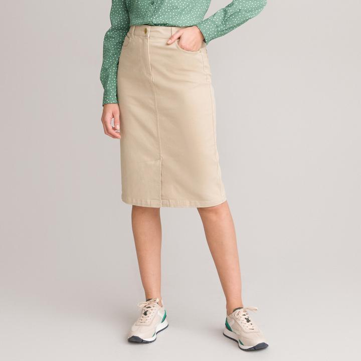 Produktbild Anne Weyburn Gerader Rock aus Baumwollstretch (40)