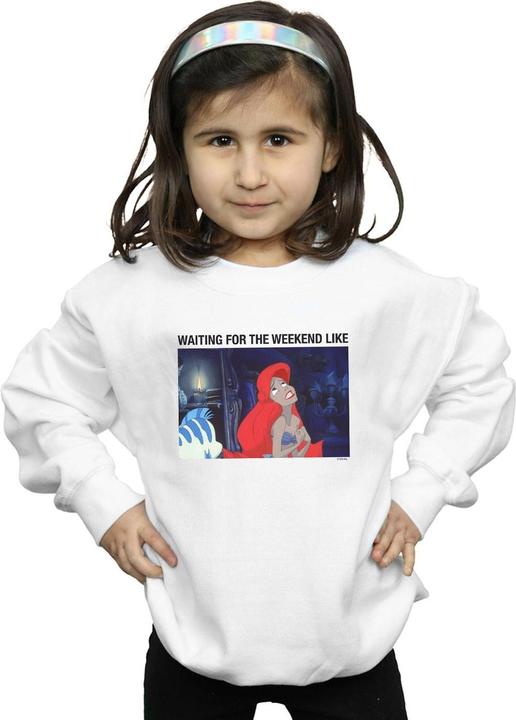 Immagine prodotto Disney The Little Mermaid Waiting For The Weekend Felpa Ragazze (140, 146)