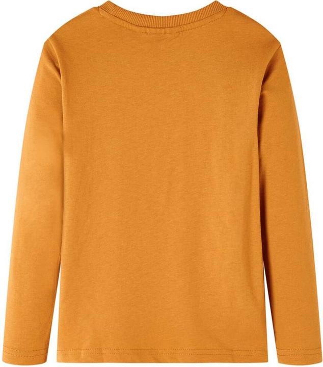 Image du produit VidaXL T-shirt manches longues enfant ocre foncé 128,Matière : 100 (128)