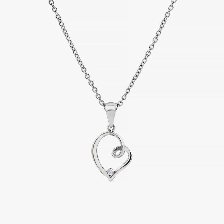 Immagine prodotto Sensora Jewelry Collana con pietre a forma di cuore (Acciaio inossidabile)