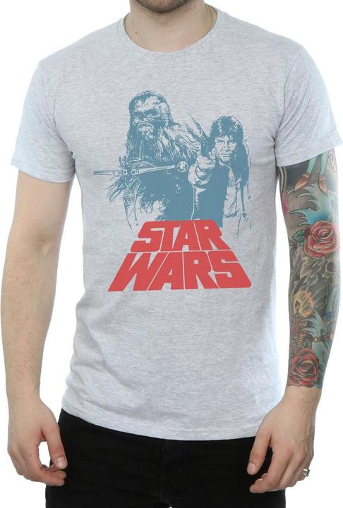 Immagine prodotto Star Wars Han Solo Chewie Duet Maglietta Uomo (XXL)