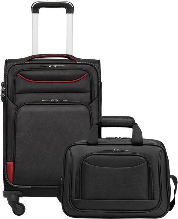 Produktbild Coolife 2-teiliges Handgepäck-Set mit Umhängetasche (20 l, Handgepäck (bis 50l))
