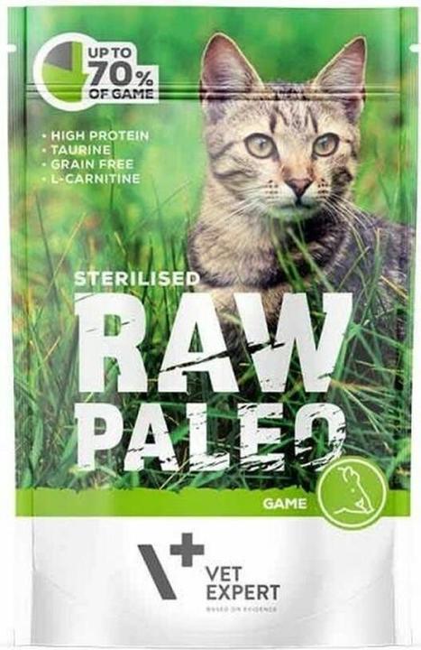 Produktbild Vetexpert Raw Paleo Sterilised Cat Game Pouch 100g (Adult, 1 Stk., 100 g)