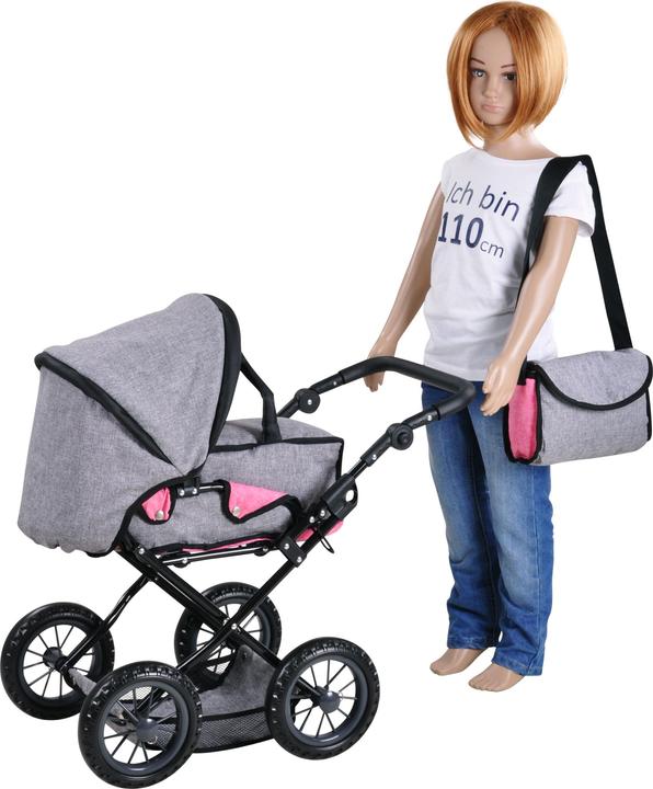 Produktbild Knorrtoys Puppenwagen Ruby - jeans grey