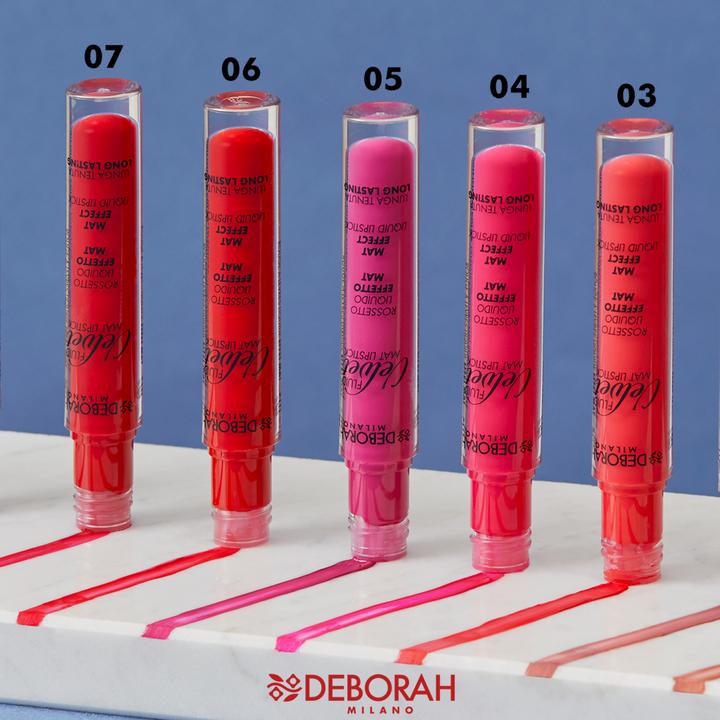 Image du produit Deborah Milano Rouge foncé Fluid Velvet Mat Lipstick (14)