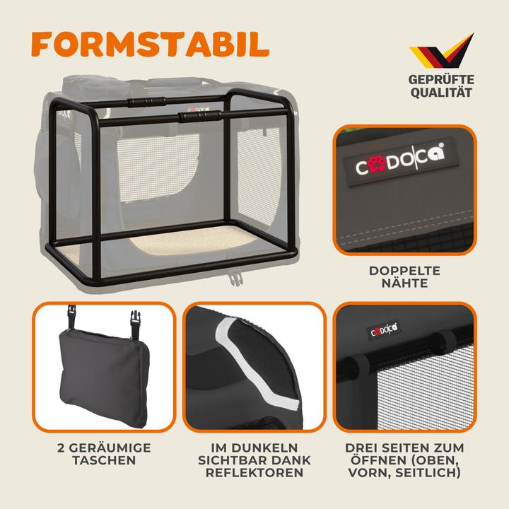 Produktbild Cadoca Hundetransportbox (Hund, Faltbar, Atmungsaktiv)