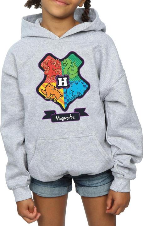 Actual product image Girls Hogwarts Junior Crest Hoodie (128)