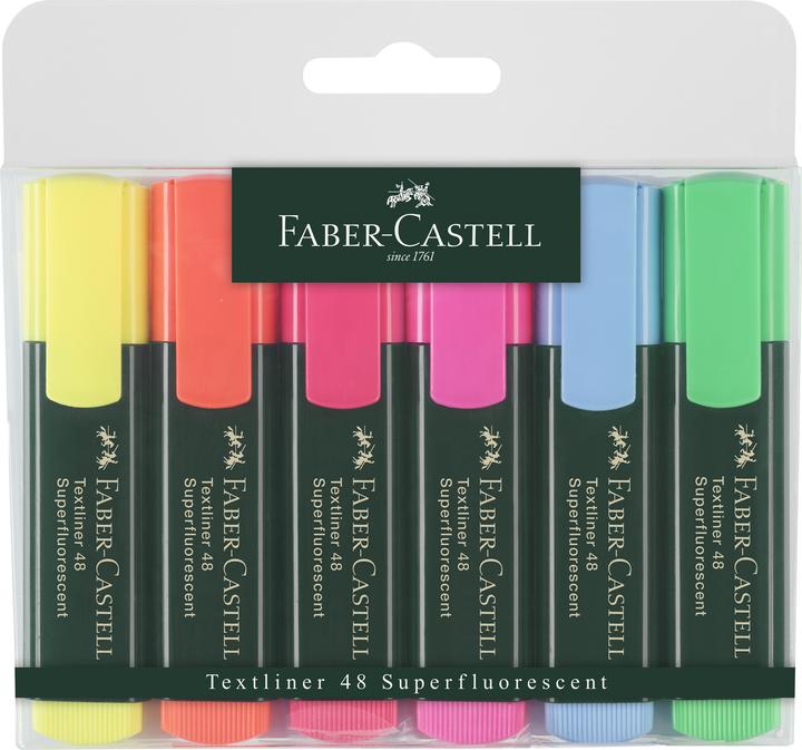 Actual product image Faber-Castell Textliner 48 (Multicoloured, 5 mm, 6 x)