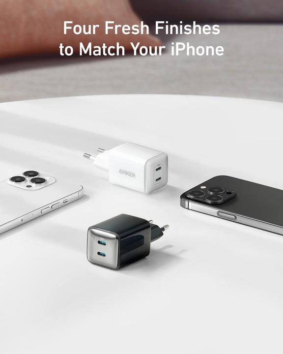 Actual product image Anker PowerPort III 40W, 2xC, White EU (40 W)