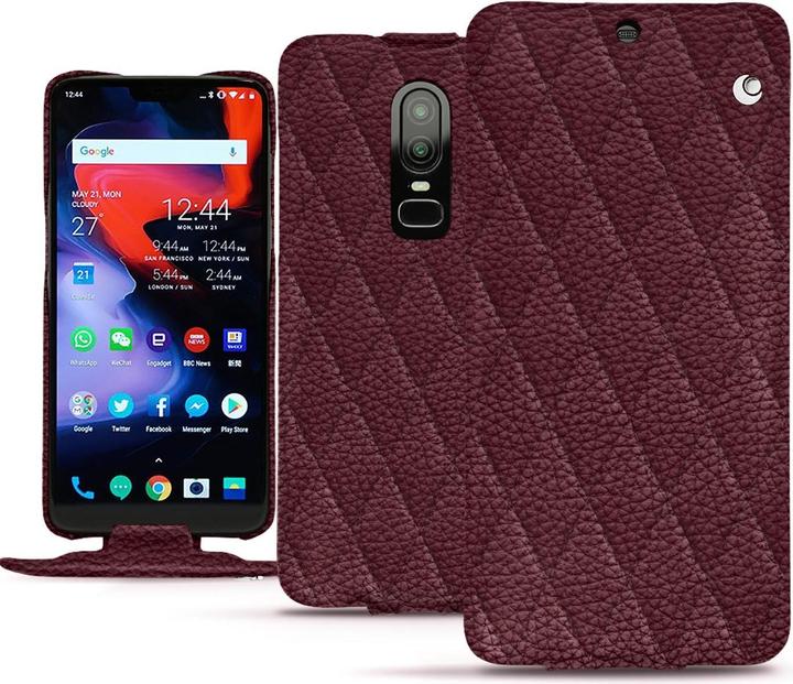 Actual product image Noreve Leather cover vertical (OnePlus 6)