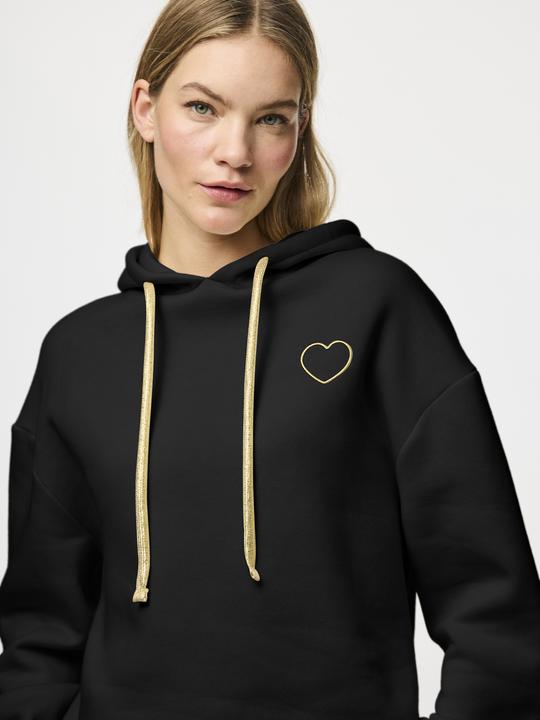 Actual product image Pieces Pcchilli Ls Heart Hoodie Noos Bc (XL)