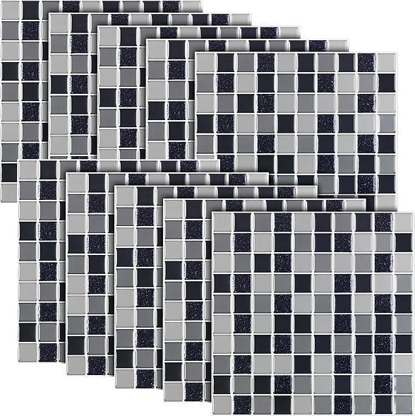 Actual product image Infactory Self-adhesive 3D mosaic tile stickers, set of 3 (26 x 26 cm)