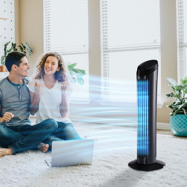 Actual product image Homcom Tower fan with 3 ventilation levels