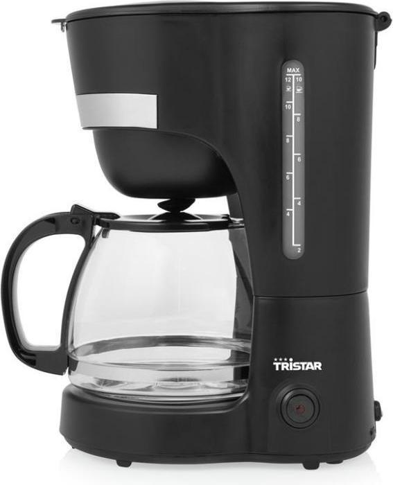 Actual product image Tristar Coffee maker Black Capacity cups=12 Glass jug, keep warm