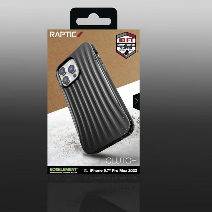 Actual product image X-Doria Raptic Clutch Case iPhone 14 Pro Max. back cover black (Apple iPhone 14 Pro Max)