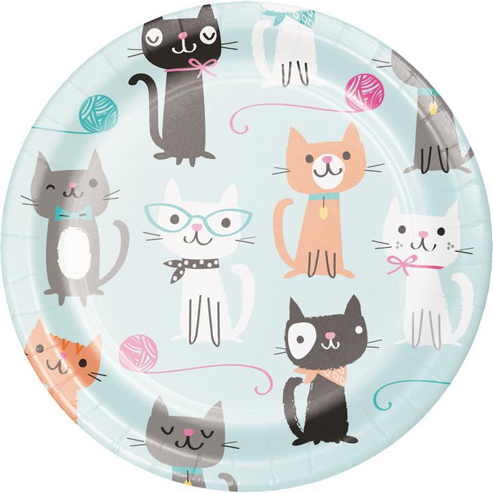 Actual product image Creative Party Dessert Plate Little Cats (8 x)