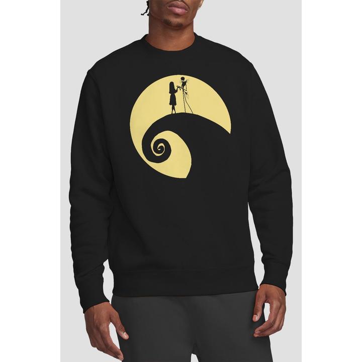 Actual product image The Nightmare Before Christmas Unisex Adult Jack Sally Circle Sweatshirt (XL)