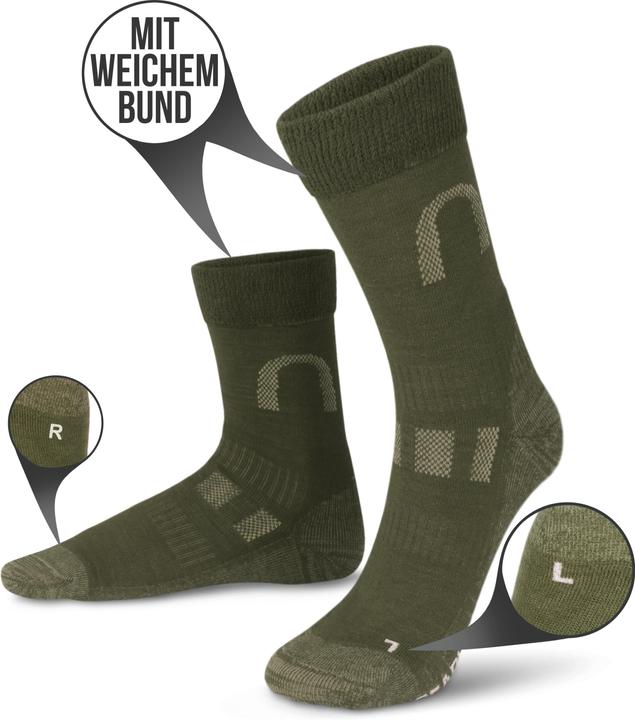 Actual product image Normani 2 pairs of Melton merino wool hiking and trekking socks (pack of 2, 47 - 50)
