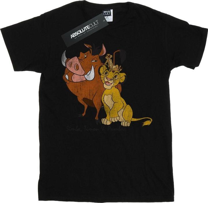 Produktbild Disney The Lion King Classic Simba Timon And Pumbaa TShirt Mädchen (140, 146)