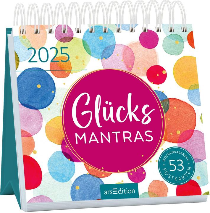 Actual product image Postk.Calendar Lucky Mantras (17 x 17 cm, Hardcover, German)