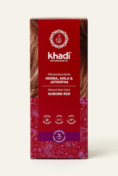 Produktbild Khadi Pflanzenhaarfarbe Henna, Amla & Jatropha (Rot)