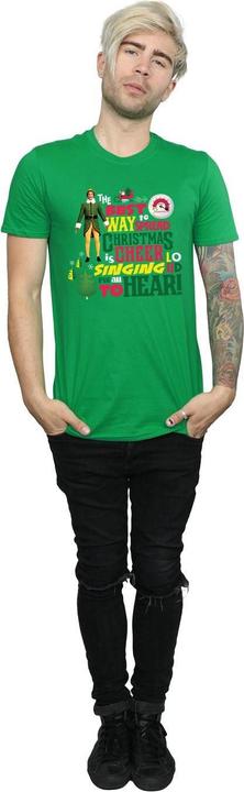 Actual product image Elf Mens Christmas Cheer T-Shirt (XL)