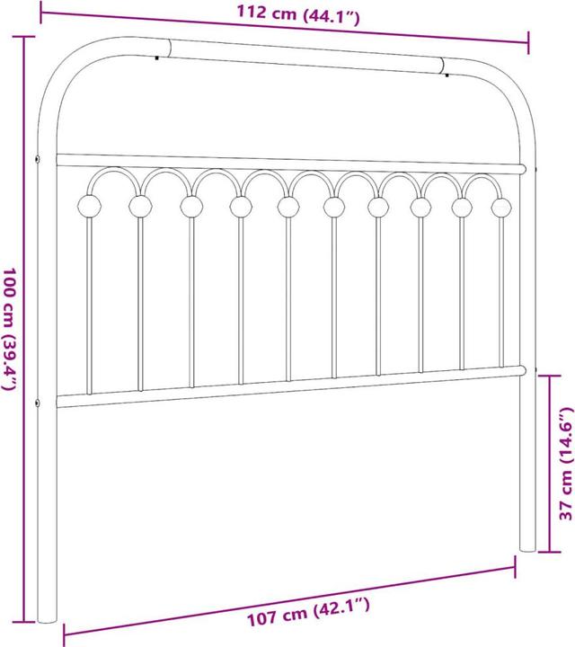 Produktbild VidaXL Kwabina (112 x 3 x 100 cm)