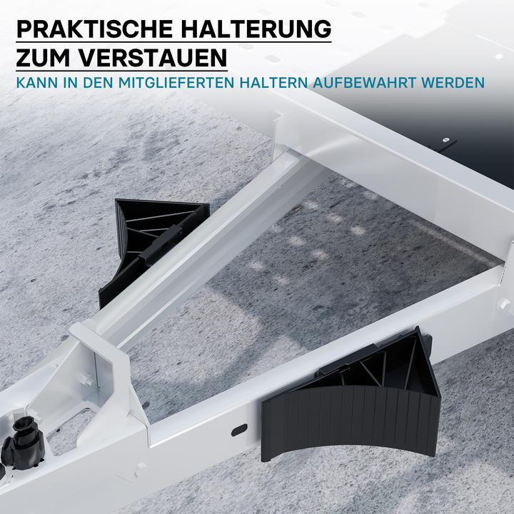 Image du produit Wiltec Cales de roue Voiture 1,6 t Support Matériel de montage Blocs-roue Cales de frein Sécurité Stationne