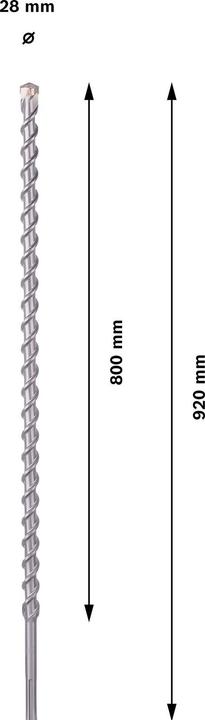 Produktbild Bosch Professional Zubehör PRO SDS max-9 Natural Stone Bohrer, 28 x 800 x 920 mm (28 mm)