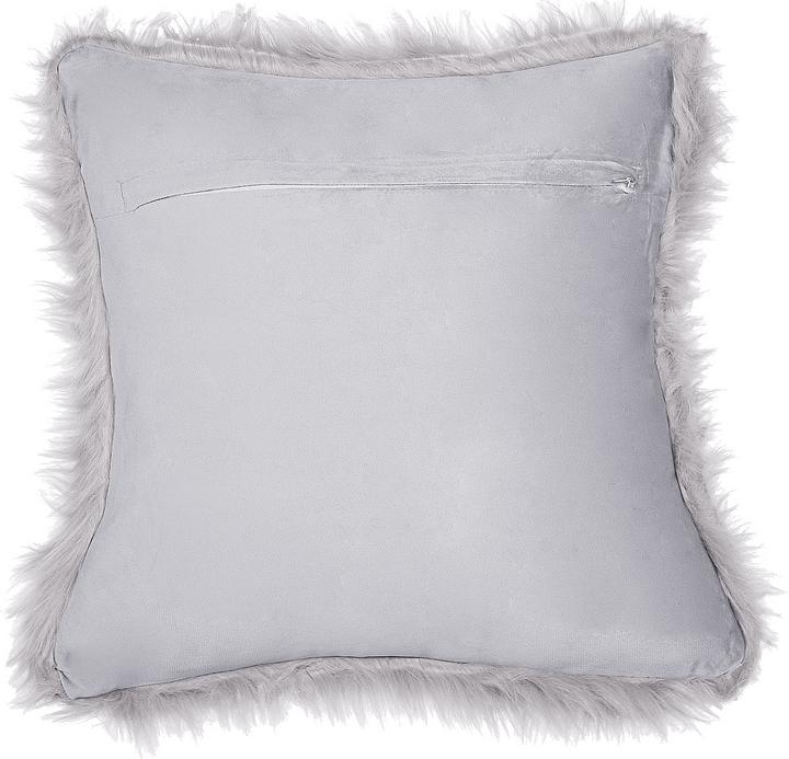 Image du produit Beliani Coussin décoratif imitation fourrure gris clair 42 x 42 cm 2pcs LUBHA (42 x 42 cm)