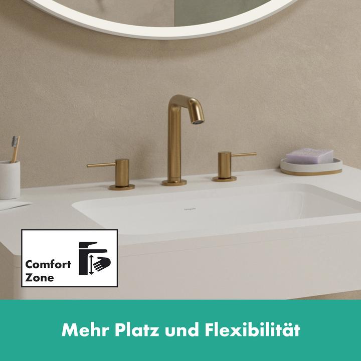 Image du produit hansgrohe Tecturis S Mélangeur lavabo 3 trous 150, saillie 139 mm, 73330