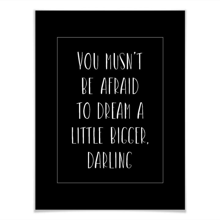 Produktbild Trenddeko You musn't be afraid (80 x 100 cm)